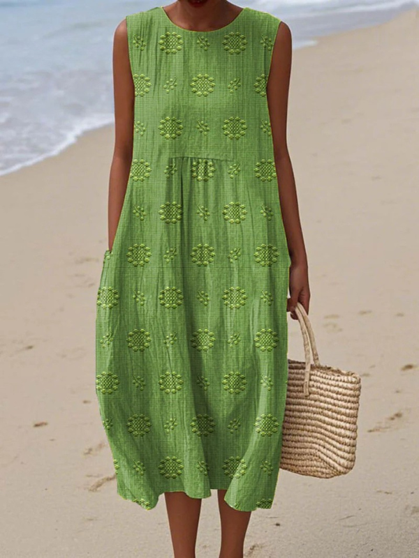 MARY | Patterned Midi Dress